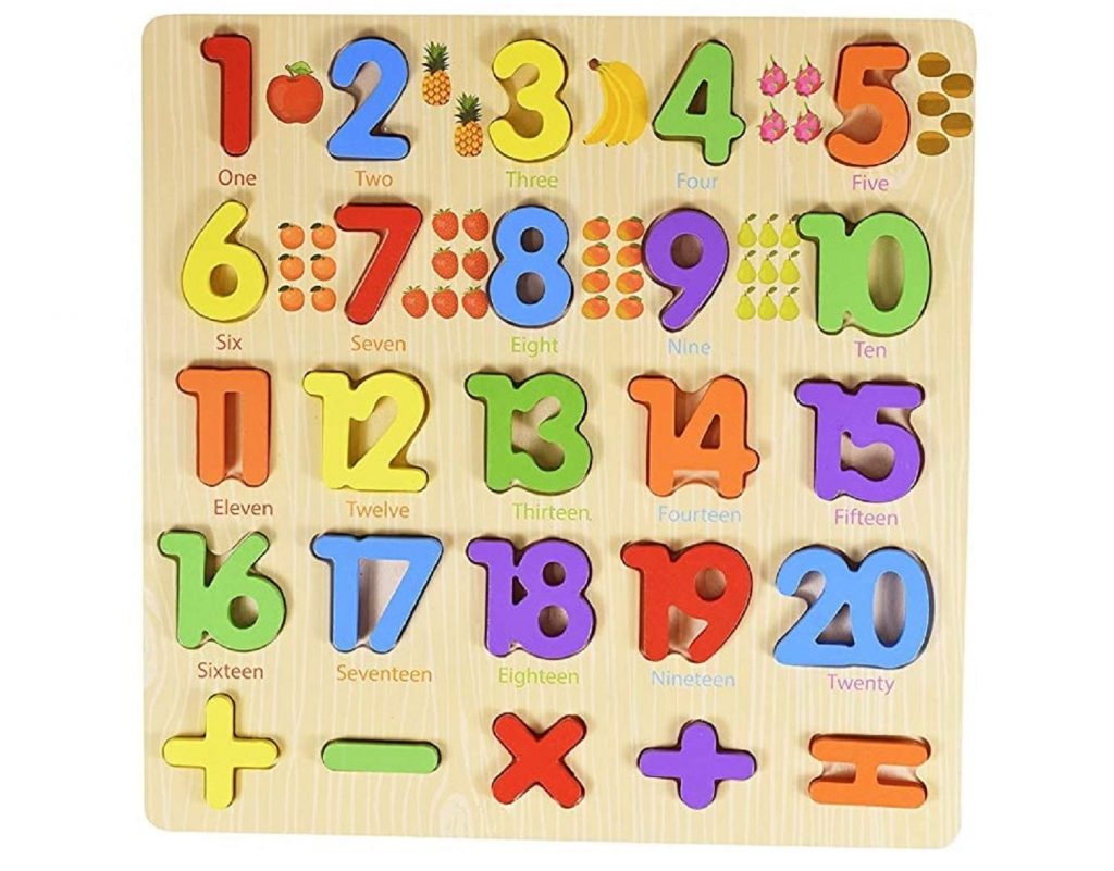 Lazy Toddler Number toy tray Best Educational toys for 3 Year Olds