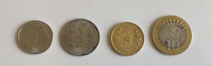 different coins in India