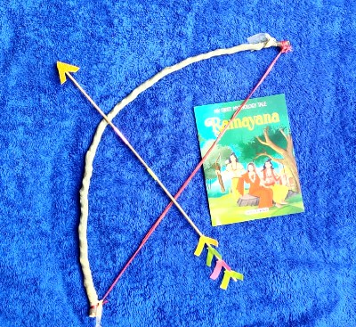 DIY Bow and Arrow for Dussehra
