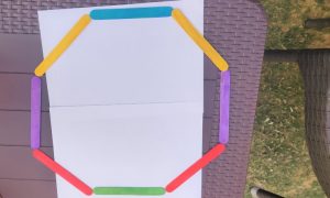 Octagon using Popsicle sticks
