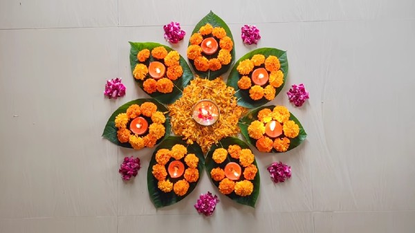 Easy Rangoli Designs for Kids