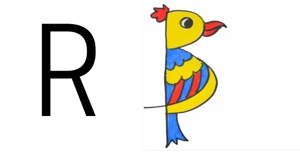Drawing with Letter R
