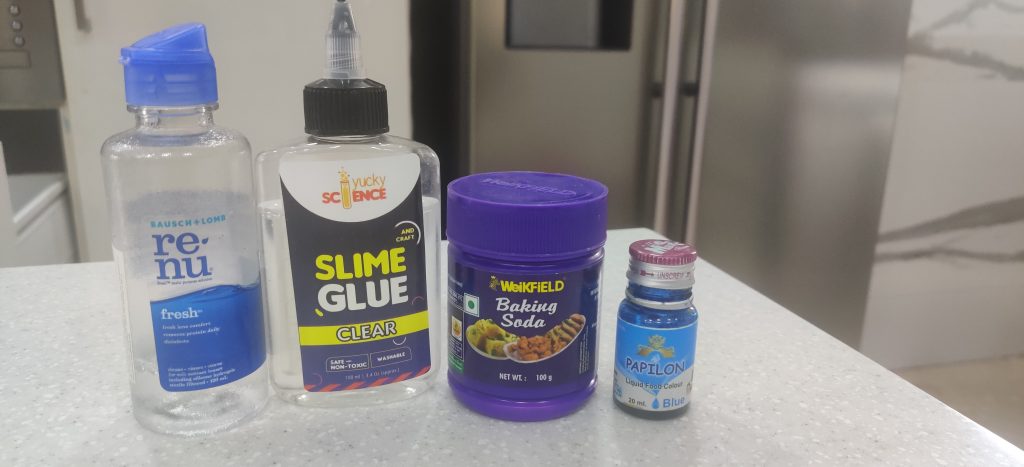 Supplies Required to  Make Slime Monster at Home